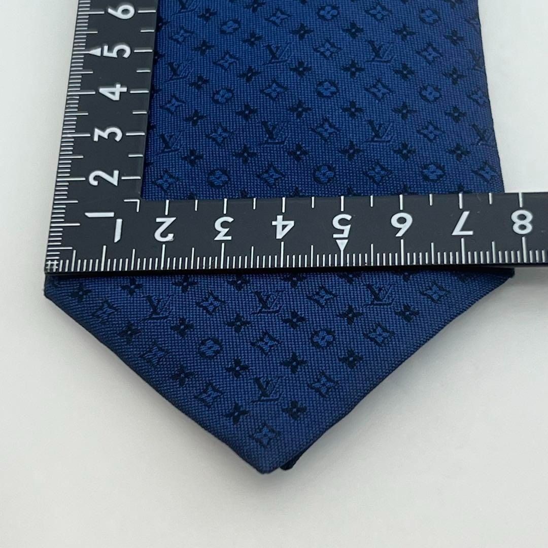 ルイヴィトン モノグラム ネイビー （紺色｝ ネクタイ 05125.77 - メルカリ