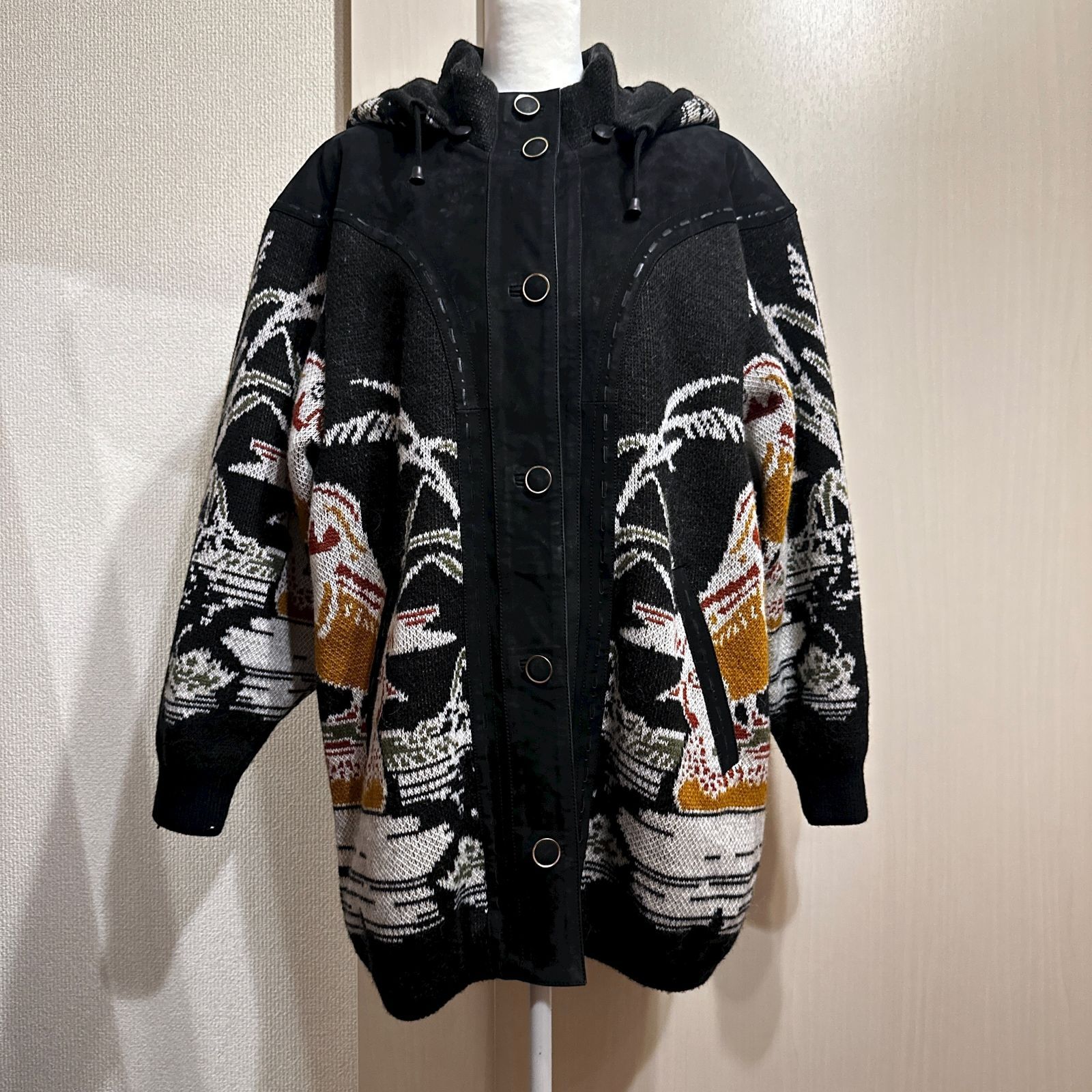 MUNPER セーターコート 鳥柄 サイズ40 ak649