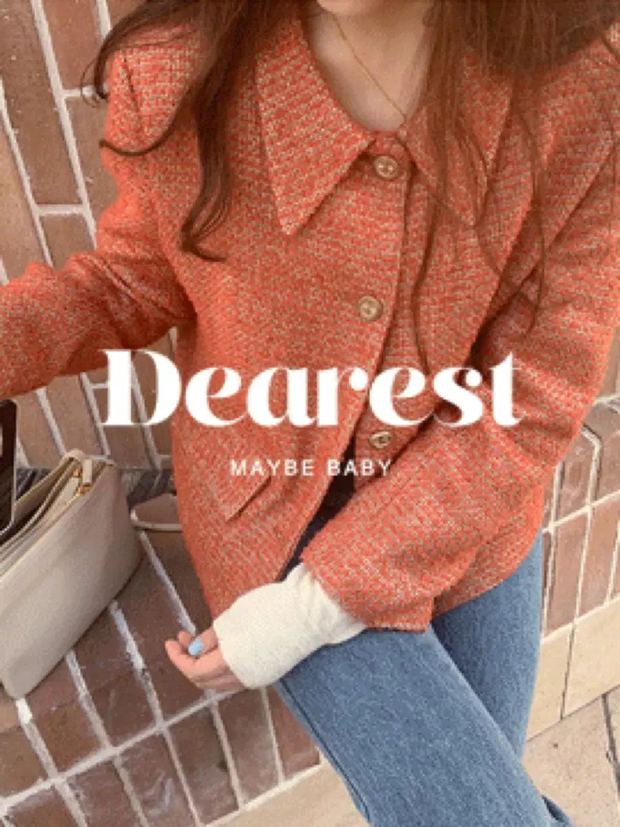 メイビーベイビー DEAREST ツイード ジャケット