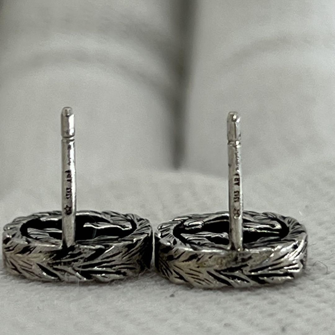 GUCCI シルバー インターロッキングピアス 両耳 GUCCI インターロッキングg シルバー925 両耳 スタッズピアス4-124