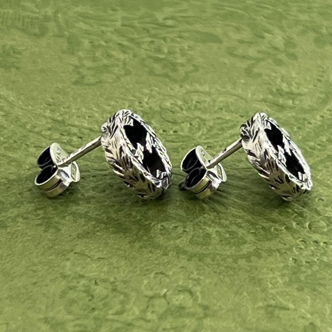 GUCCI インターロッキングg シルバー925 両耳 スタッズピアス4-124