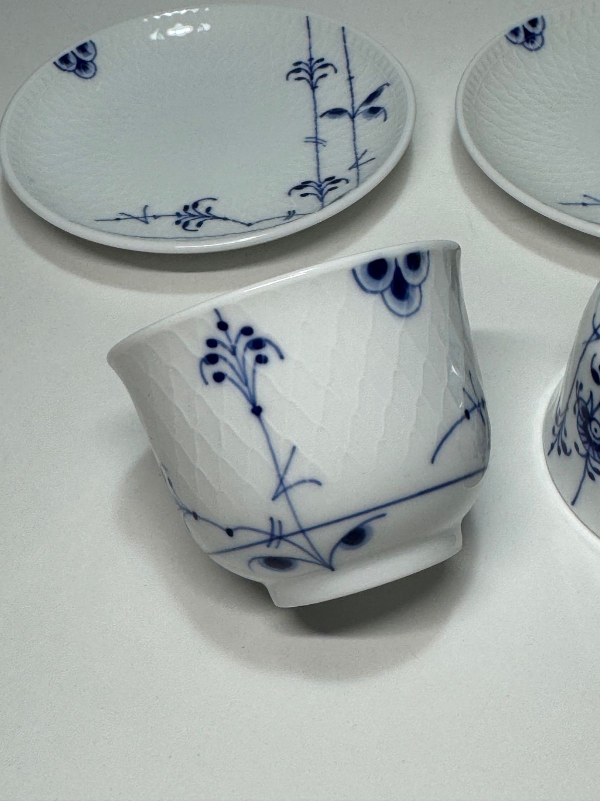 ロイヤルコペンハーゲン　ブルーパルメッテ　クレセント　湯呑み　2枚セット ブルーパルメッテ 食器 湯呑日本茶 北欧 ペア ロイヤルコペンハーゲン