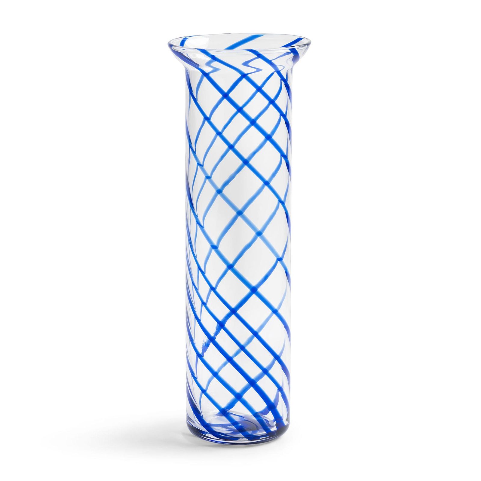 -Klevering アンドクレベリン フラワーベース Yogu Spiral ブルー 高さ42 cm ガラス製 陶器 花瓶 149 x 2905-01