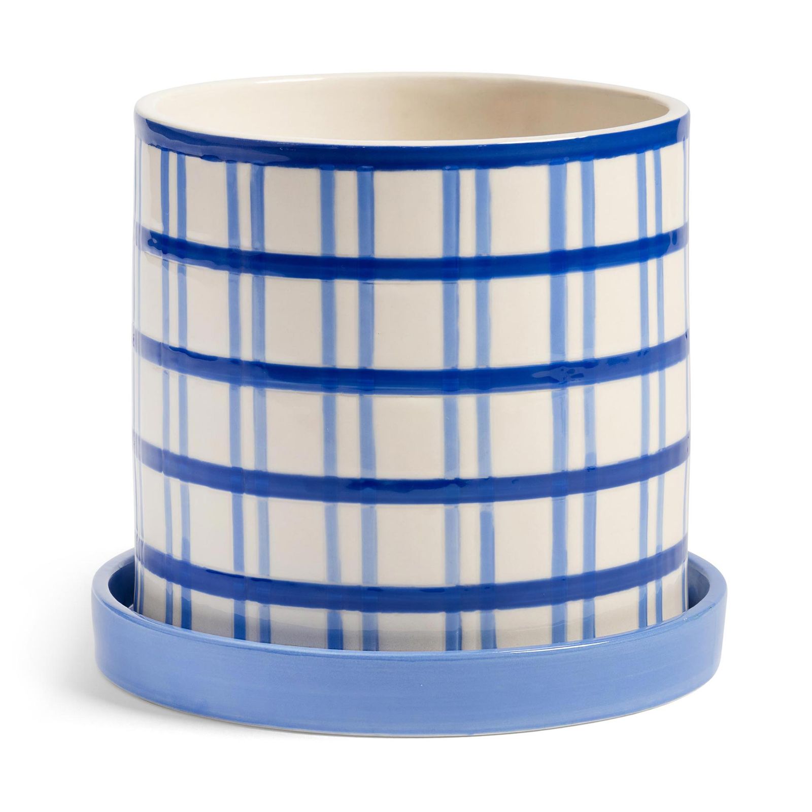 Klevering アンドクレベリン プランター ソーサー CRASH GRID 高さ16 cm セラミック製 陶器 植木鉢 149 x 2899 07