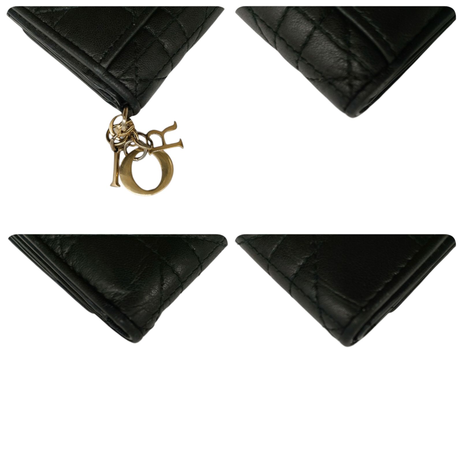 メルカリShops ディオール 三つ折り財布 ロータスウォレット