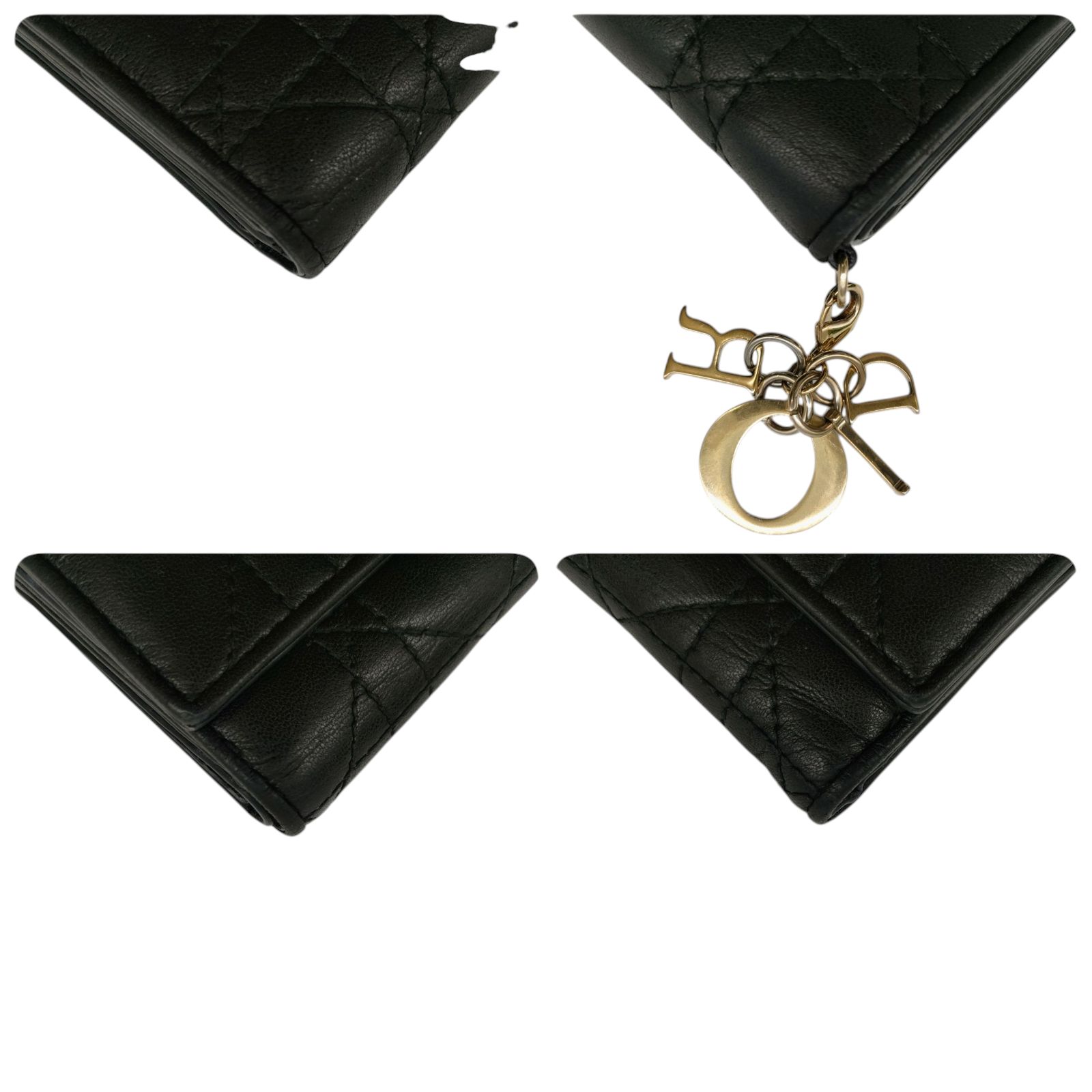 メルカリShops ディオール 三つ折り財布 ロータスウォレット