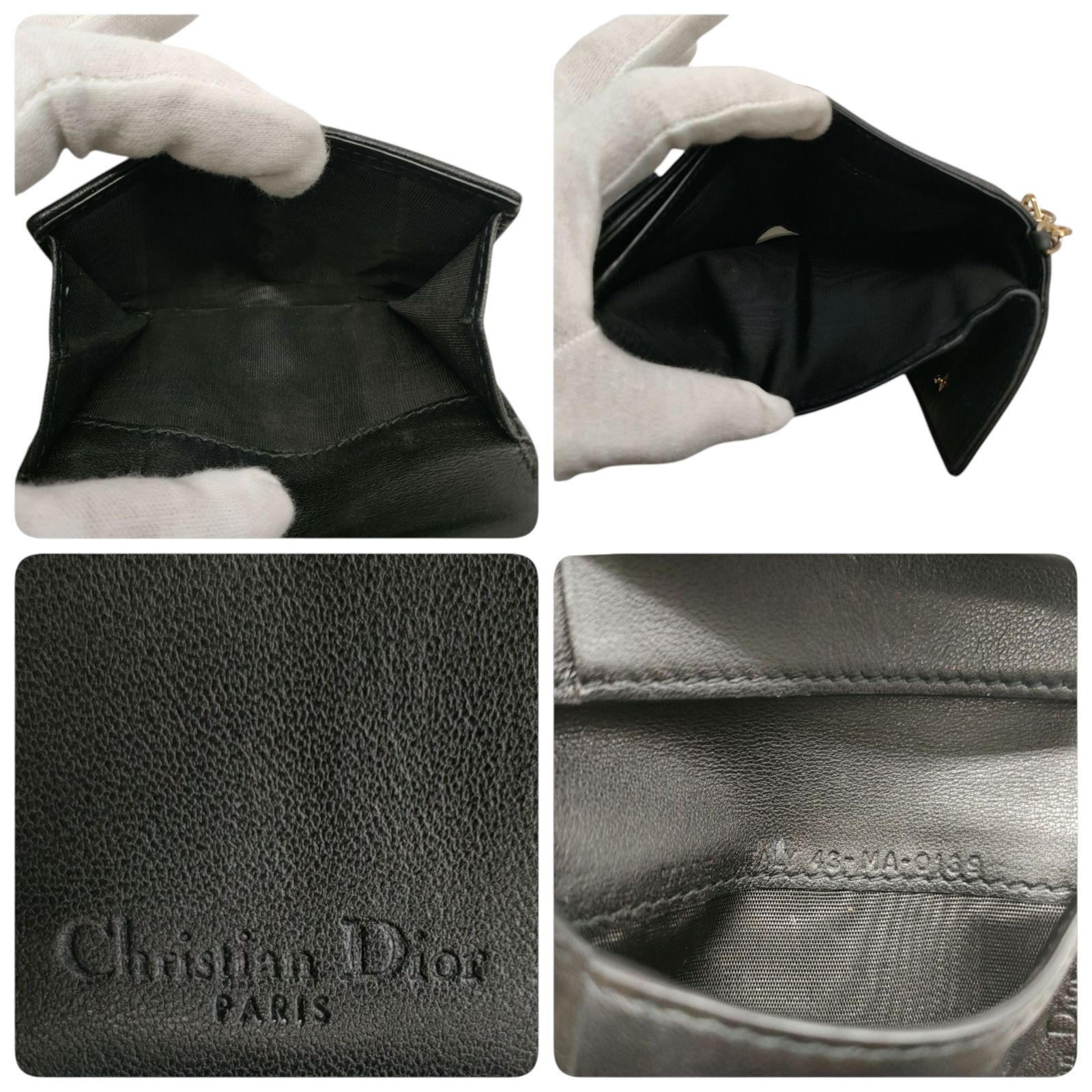 メルカリShops ディオール 三つ折り財布 ロータスウォレット