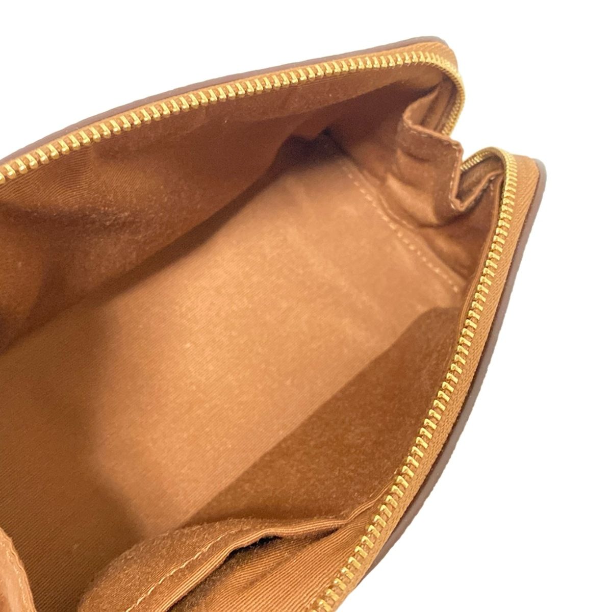 希少 COACH コーチ ポーチ シグネチャー柄 F53385 カーキ