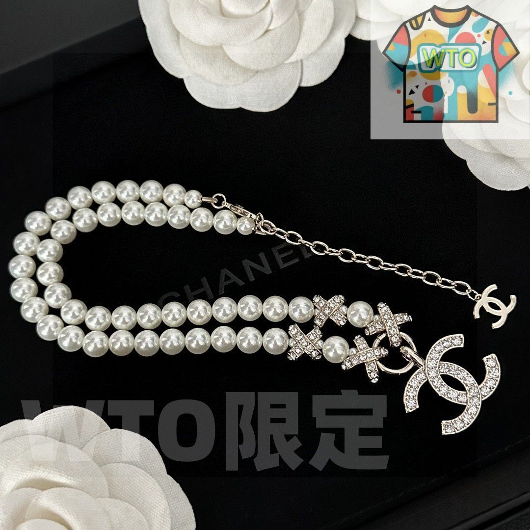  今日 CHANEL ヴィンテージ アルファベット ネックレス エレガントデザイン イヤリング ノンホールピアス アクセサリー