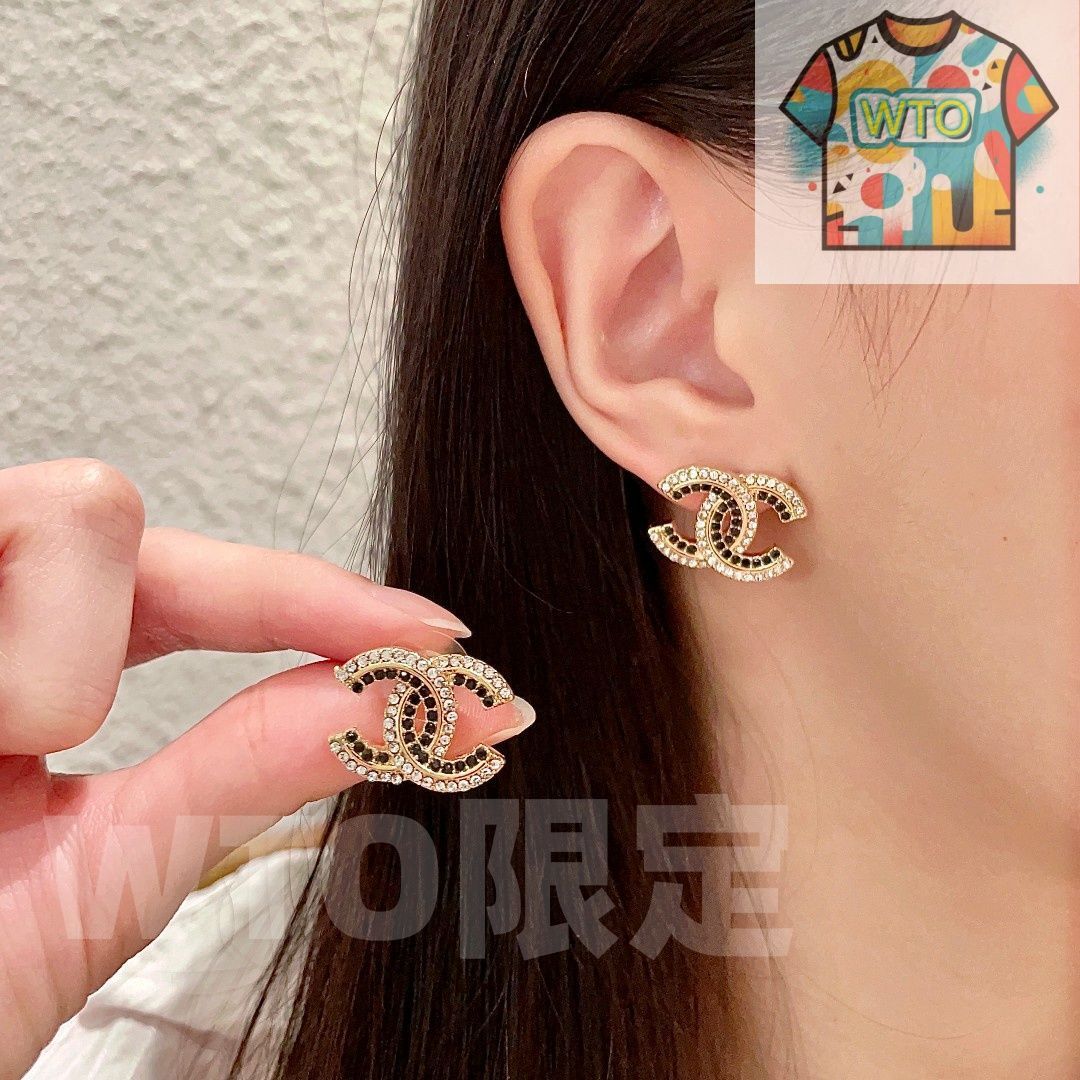 WTO通販 CHANEL シャネル ダブル C イヤリング オリジナルロゴリプリカ 在庫 価格 -WTO輸入-FBV12