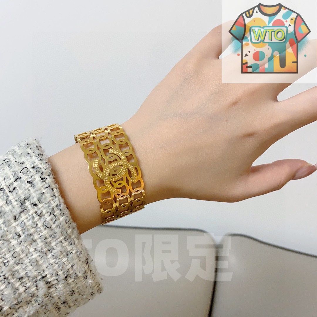 WTO通販 Chanel シャネル ダブル C レース ブロード ブレスレット -WTO輸入-RFS38