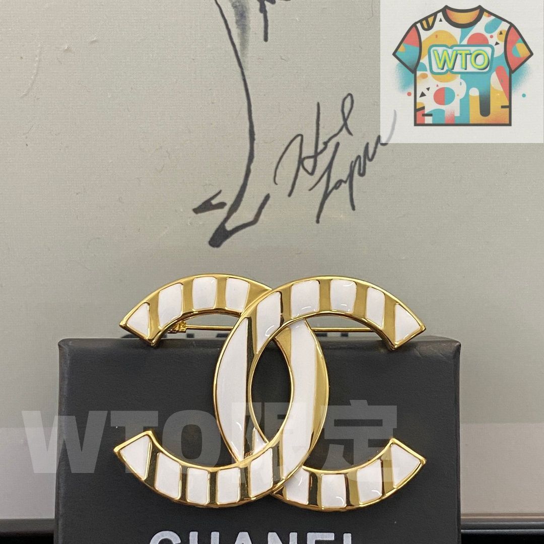  WTO通販 CHANEL シャネル プラチナム ダブル C ブローチ -WTO輸入-YZI 79 イヤリング ノンホールピアス アクセサリー