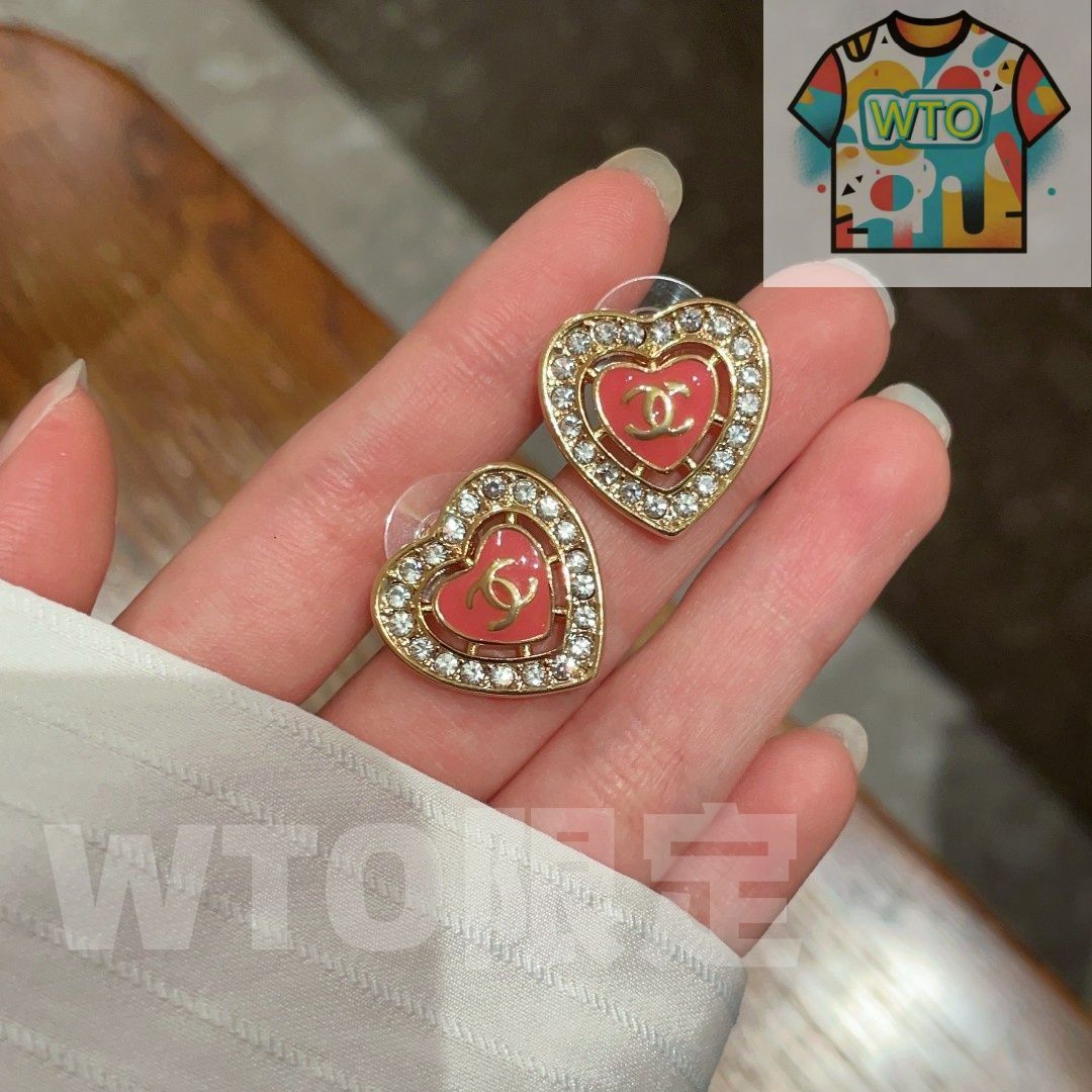  WTO通販 Chanel ダブル C イヤリング オリジナルリプリカロゴ 在庫 価格 WTO輸入 QNY 07 イヤリング ノンホールピアス アクセサリー