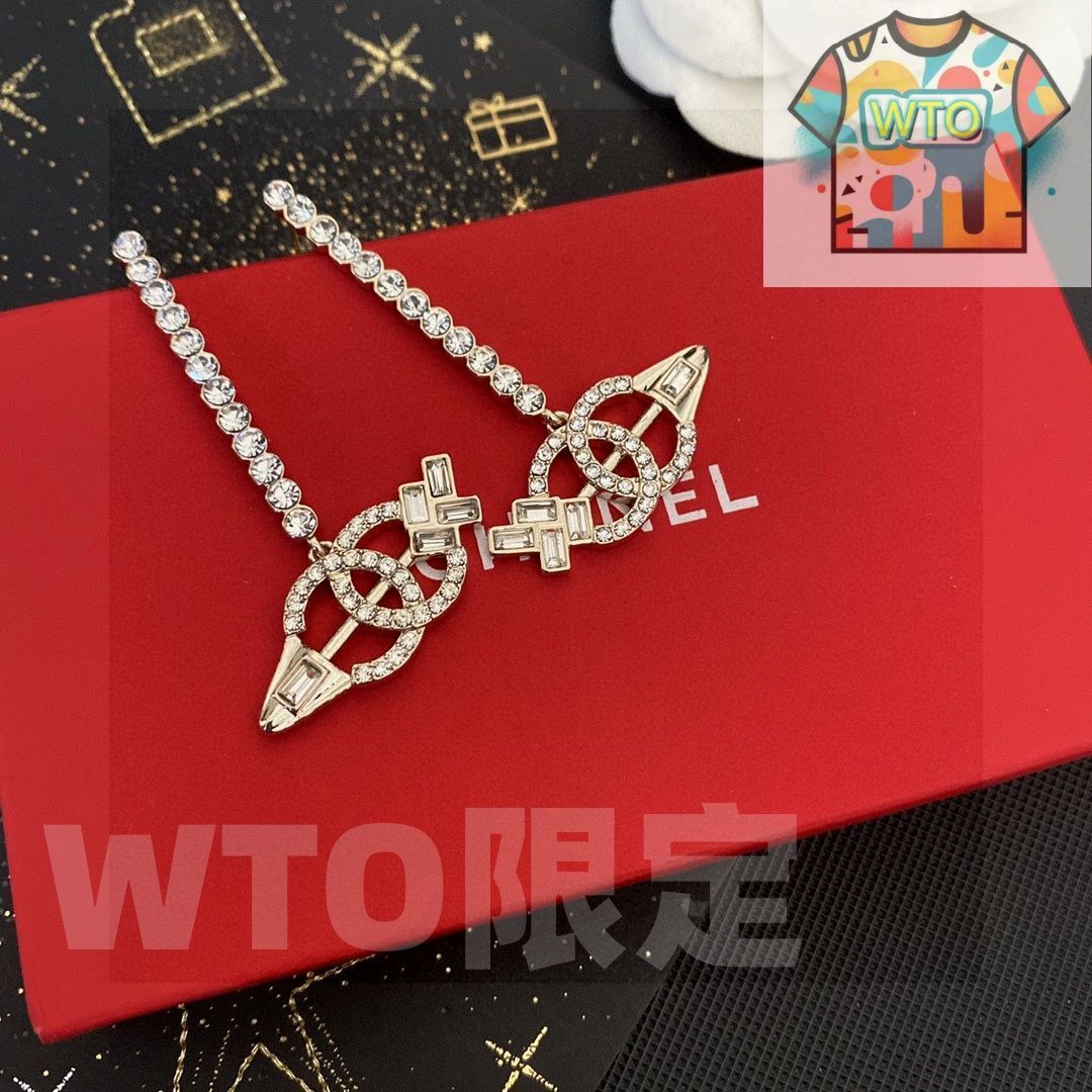  WTO通販 CHANEL ヴィンテージ ダブル C イヤリング 在庫 価格 WTO輸入 PKI 84 イヤリング ノンホールピアス アクセサリー