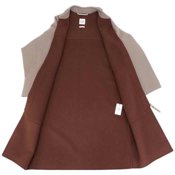 エルメス HERMES ジップアップコート 38 ウール100％ SV金具 4H0148DD