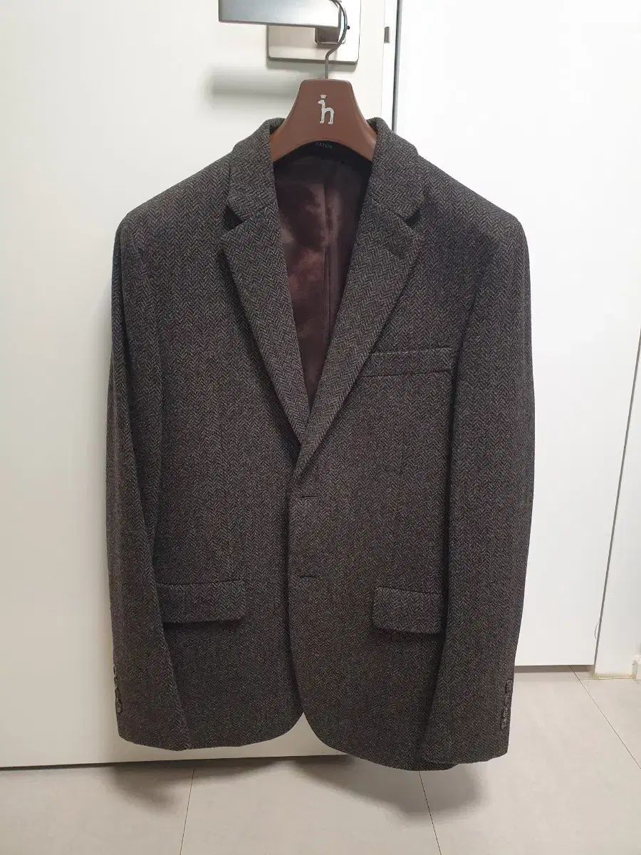 HAZZYS ヘリンボーン ツイード ジャケット
