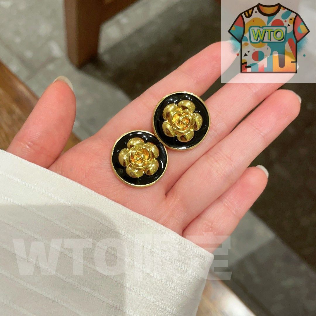  WTO通販 CHANEL シャネル ダブル C イヤリング オリジナルロゴ再現 在庫 価格 -WTO輸入-PIR 39 イヤリング ノンホールピアス アクセサリー