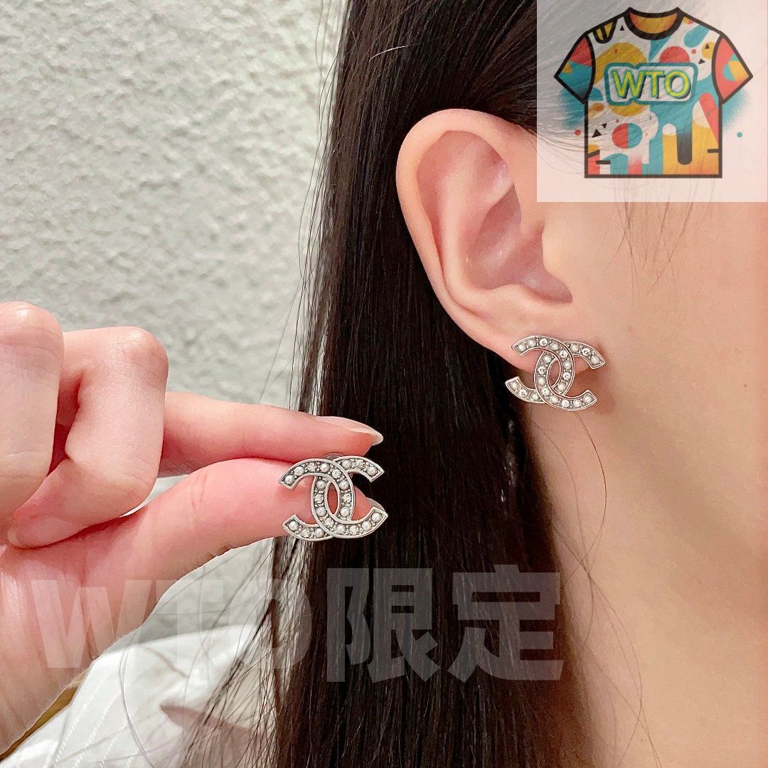 WTO通販 CHANEL シャネル ダブル C イヤリング オリジナルロゴリプリカ 在庫 価格 -WTO輸入-IUA32