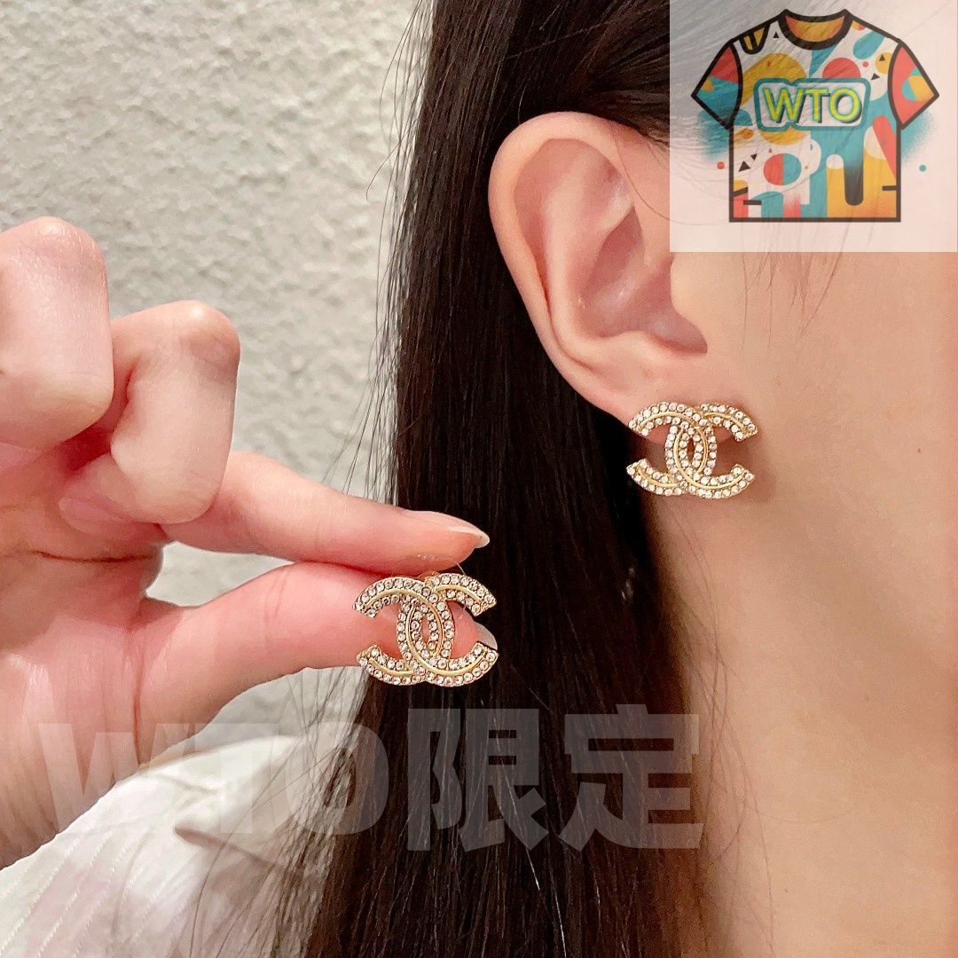 WTO通販 CHANEL シャネル ダブル C イヤリング オリジナルロゴリプリカ 在庫 価格 -WTO輸入-UIM31