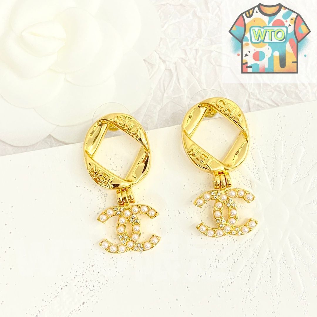 WTO通販 CHANEL シャネル 24 年 丸形ヴィンテージ メタル イヤリング -WTO輸入-KIC86