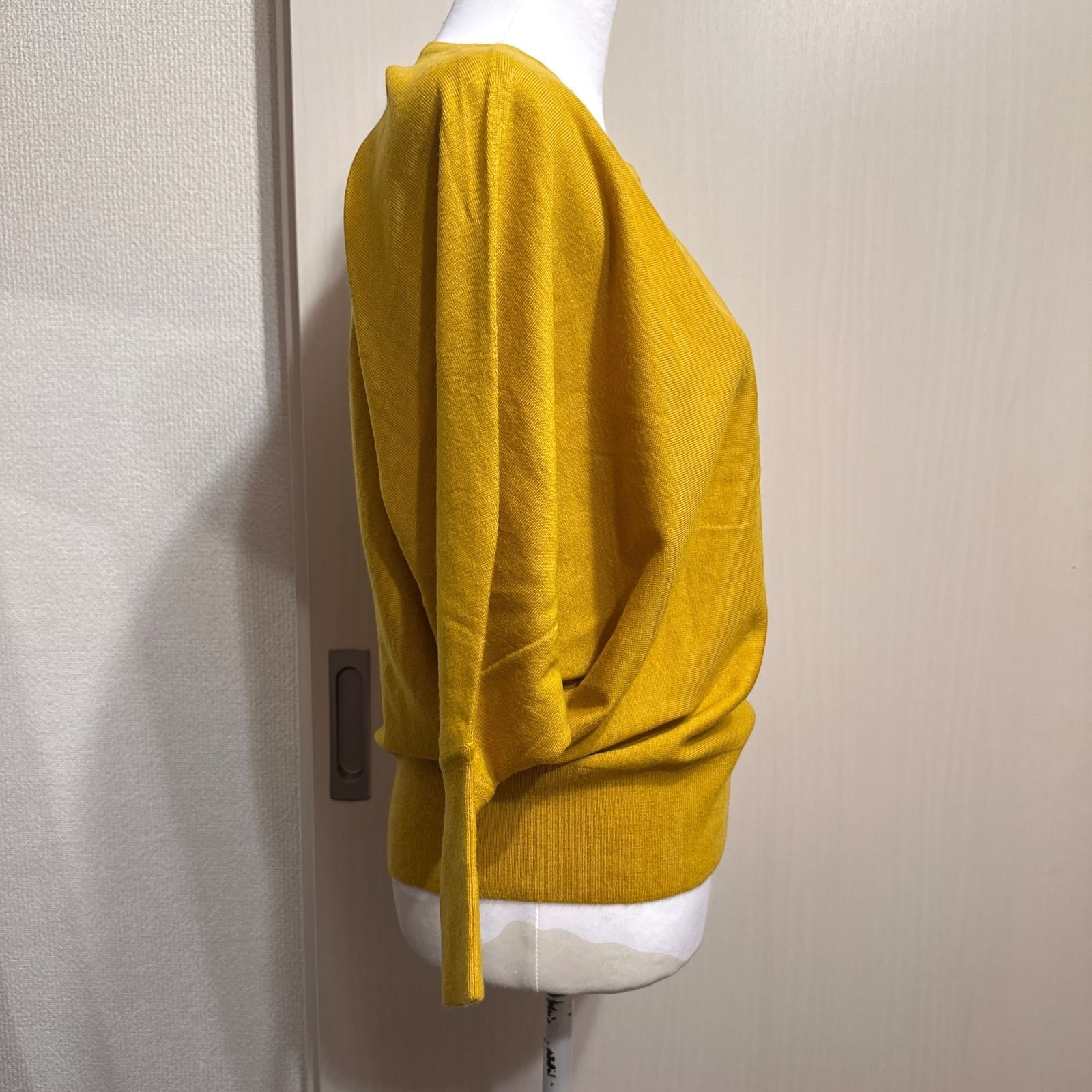 23区 ドルマンセーター マスタード サイズ38 ak651