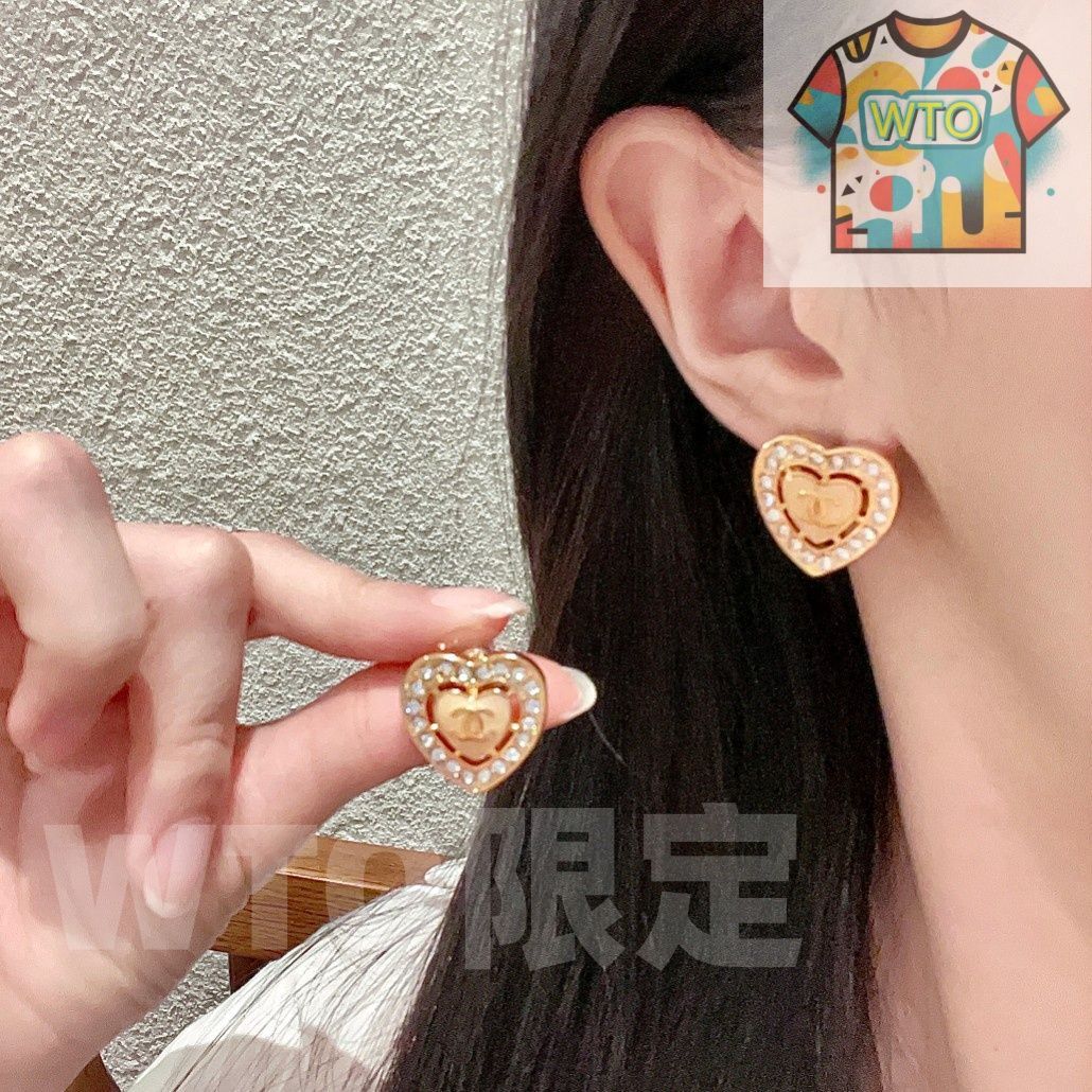 WTO通販 Chanel ダブル C イヤリング オリジナルリプリカロゴ 在庫 価格-WTO輸入-CAQ37