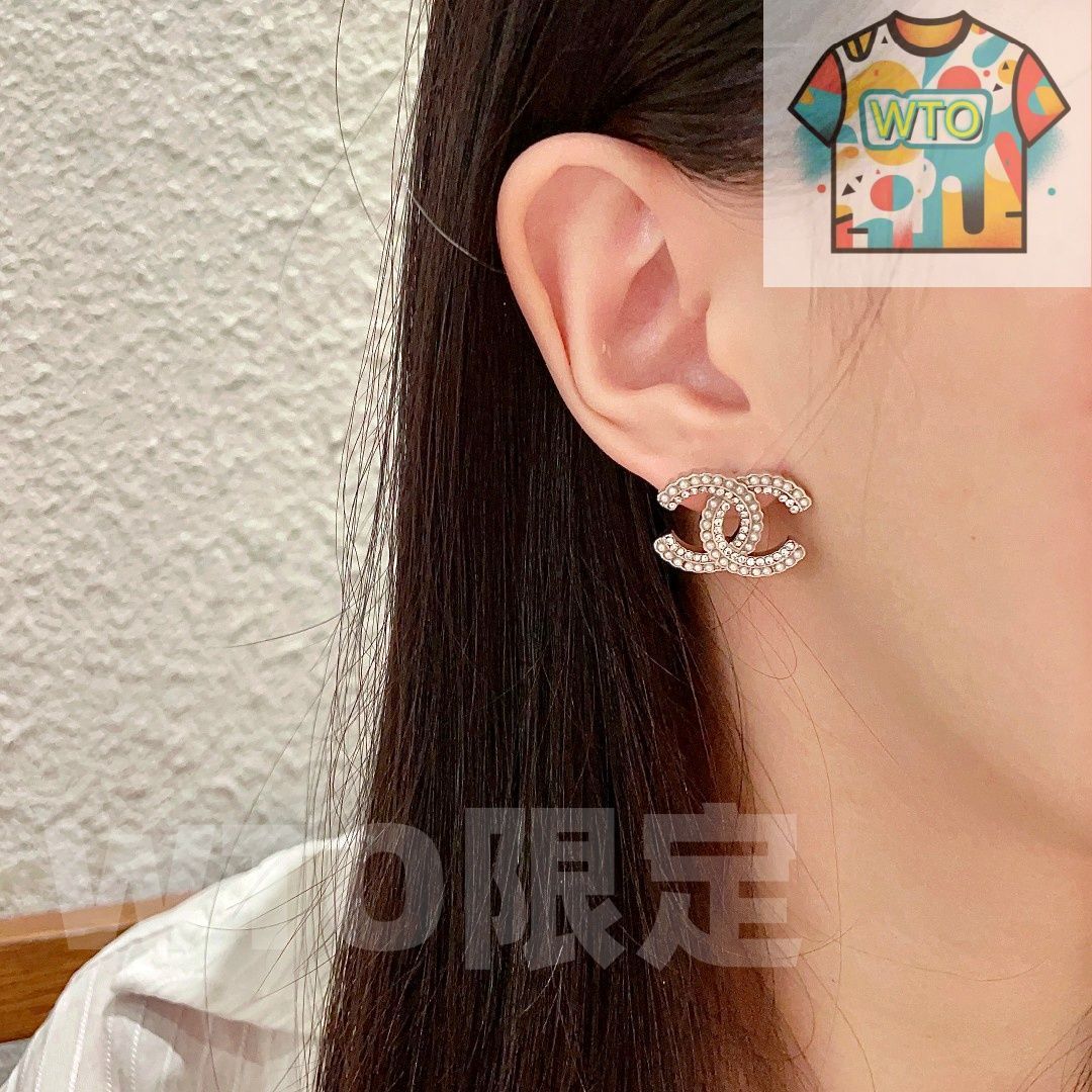 WTO通販 CHANEL シャネル ダブル C イヤリング オリジナルロゴリプリカ 在庫 価格 -WTO輸入-QEQ 32