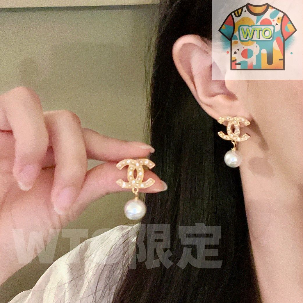 WTO通販 Chanel ダブル C イヤリング オリジナルリプリカロゴ 在庫 価格-WTO輸入-GGR88