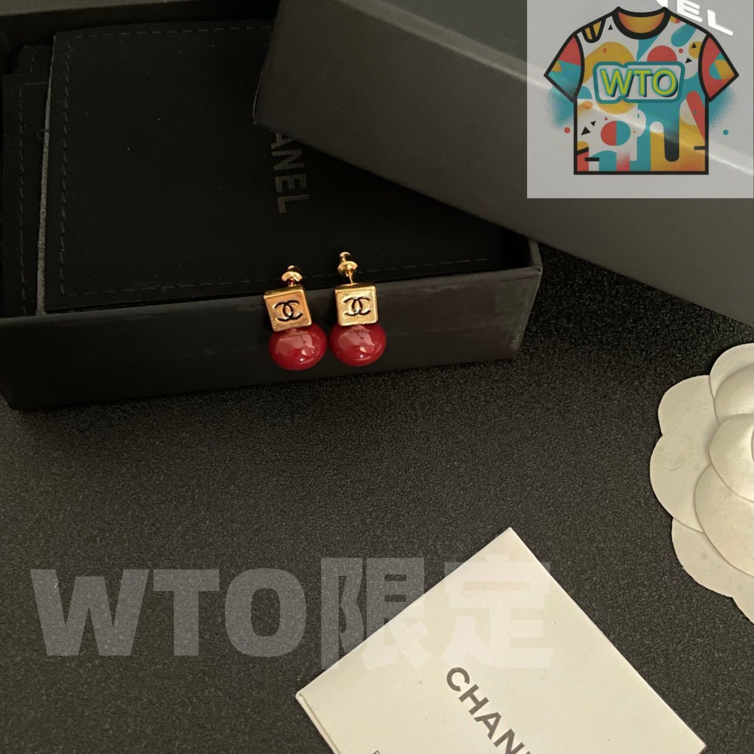 イヤリング オリジナルロゴリプリカ