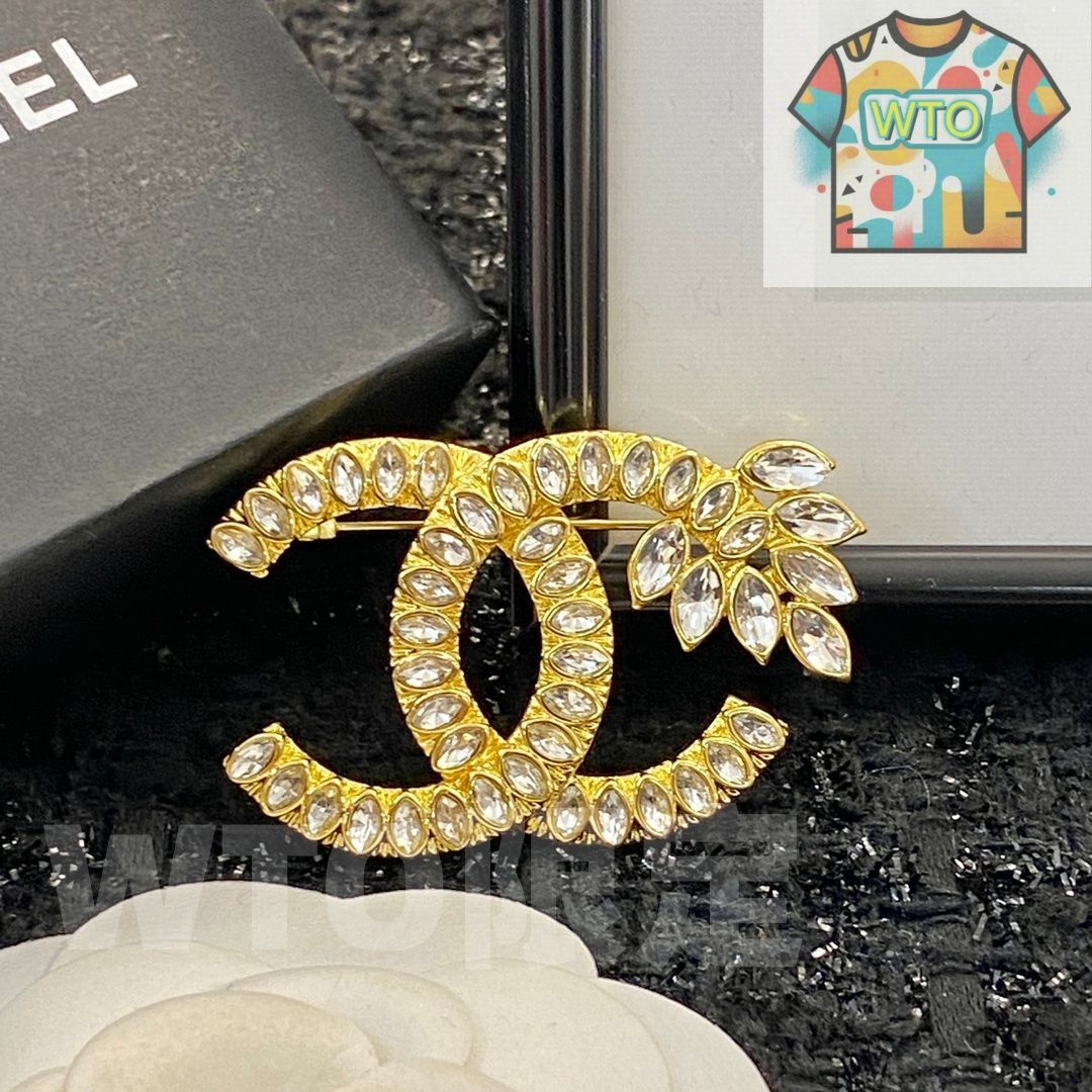 金色麦穂ダイヤブローチ -WTO輸入-LTI