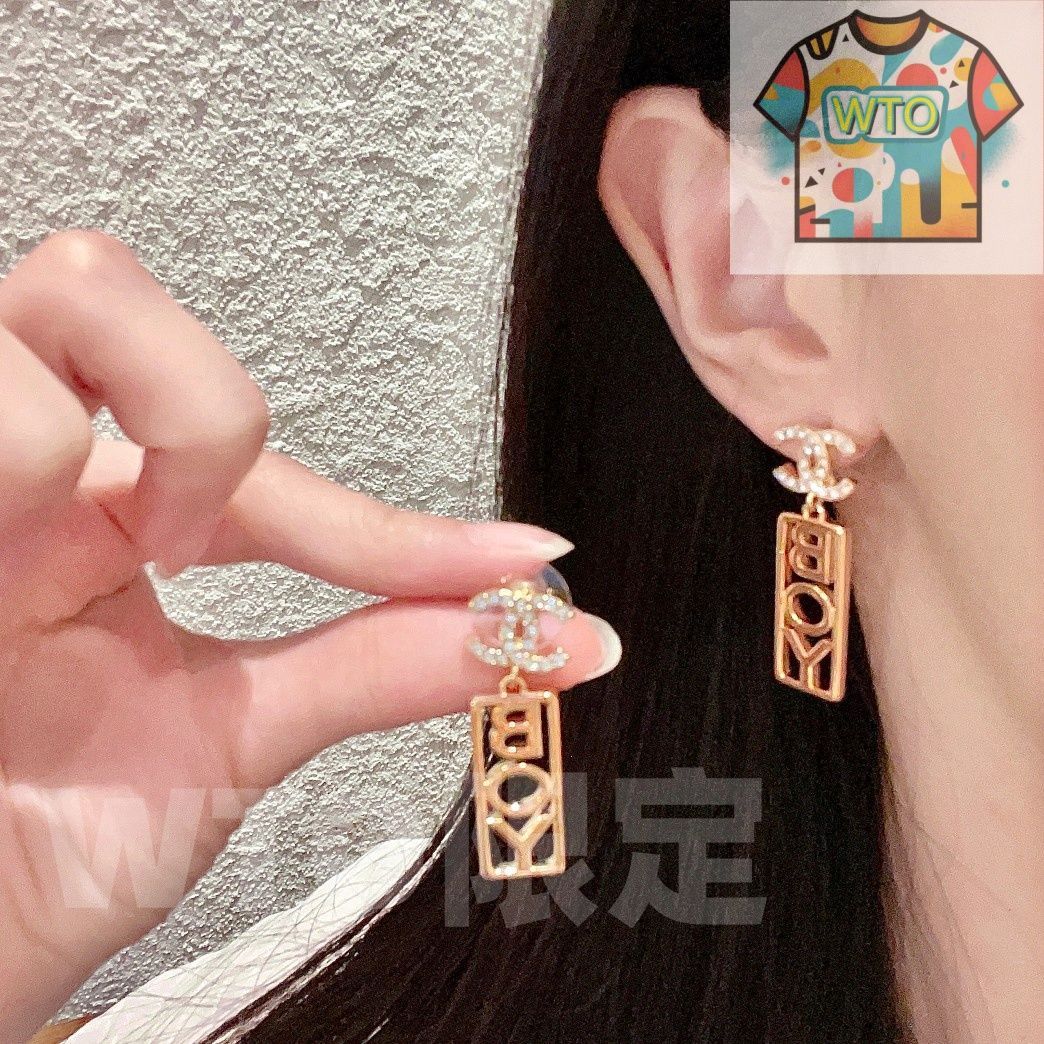 WTO通販 Chanel ダブル C イヤリング オリジナルリプリカロゴ 在庫 価格-WTO輸入-ROF56
