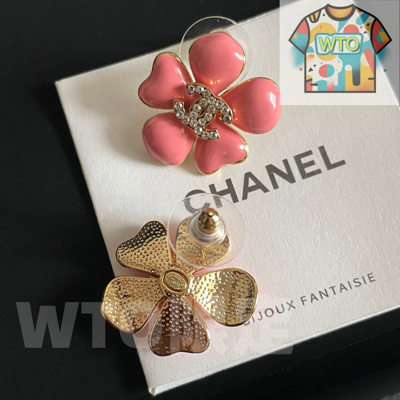  WTO通販 Chanel ダブル C イヤリング オリジナルリプリカロゴ 在庫 価格-WTO輸入-GRL 51 イヤリング ノンホールピアス アクセサリー