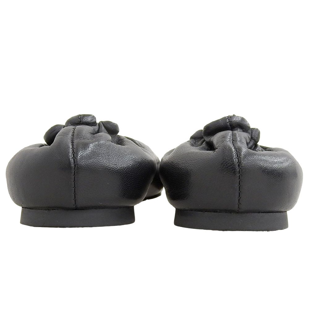 ロゴ フラットシューズ