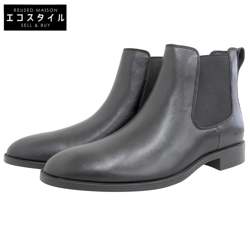 Cole Haan コールハーン ウォーターレジスタント ホーソーン レザー チェルシーブーツ メンズ ブラック 26 cm C 38726 8 5