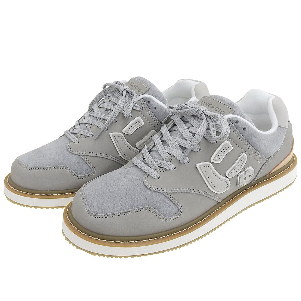 Sangacio サンガッチョ にゅ~ず CREPE GRAY レザー スニーカー シューズ メンズ グレー 26cm 8 US