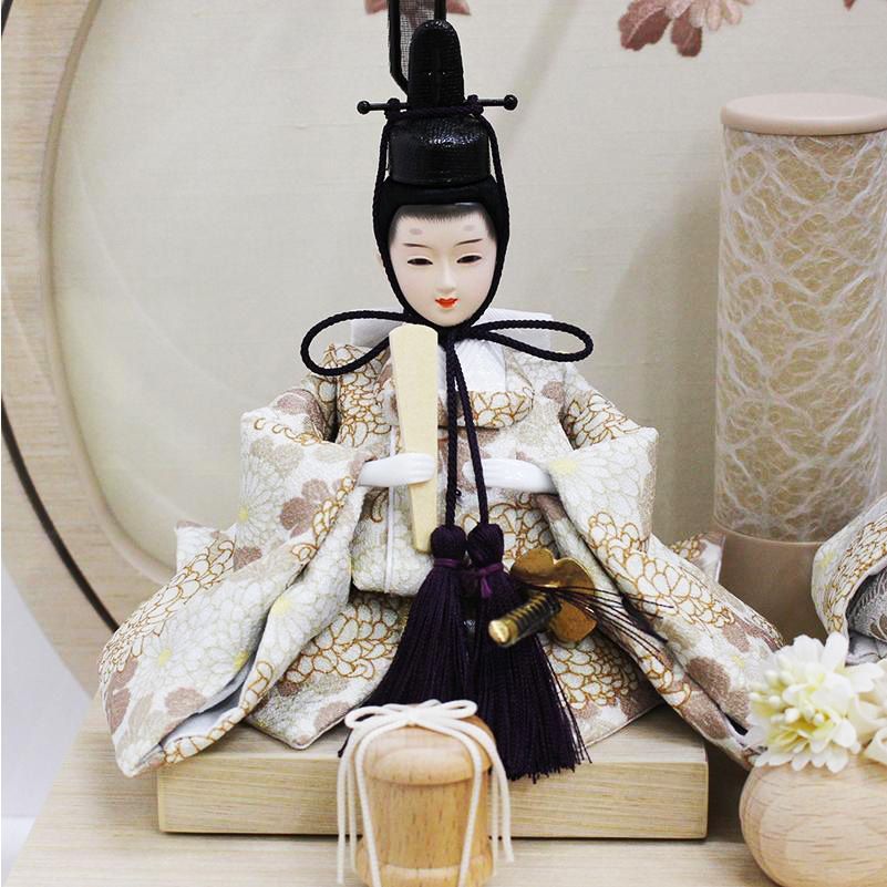 雛人形 小芥子親王 円型 丸型 ナチュラル アクリル ケース飾り 手作りつまみ細工小道具付き コンパクト モダン おしゃれ 豪華 付 宝童作 奏 WWW_OPDRERGINERDOGAN_COM