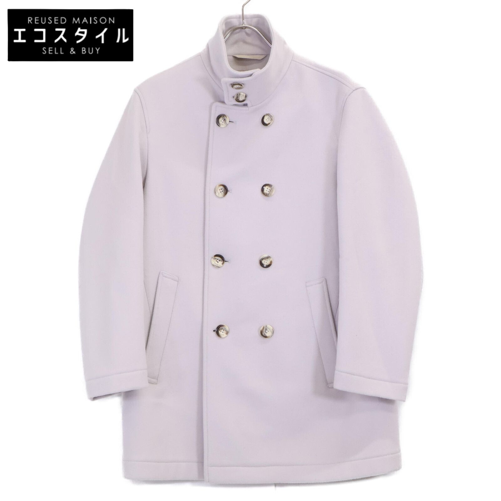 HERNO ヘルノ RESORT PE00013UR 23年 カシミヤ混 ボンディング Pコート 48