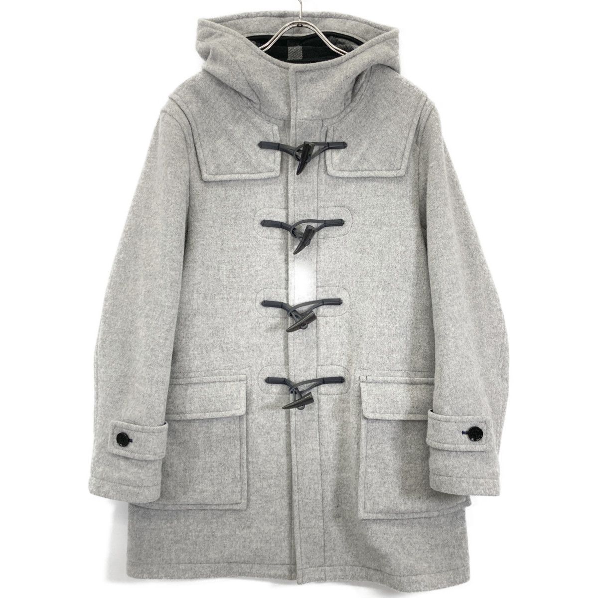 BLACK LABEL CRESTBRIDGE ブラックレーベルクレストブリッジ グレー ウール ダッフルコート L