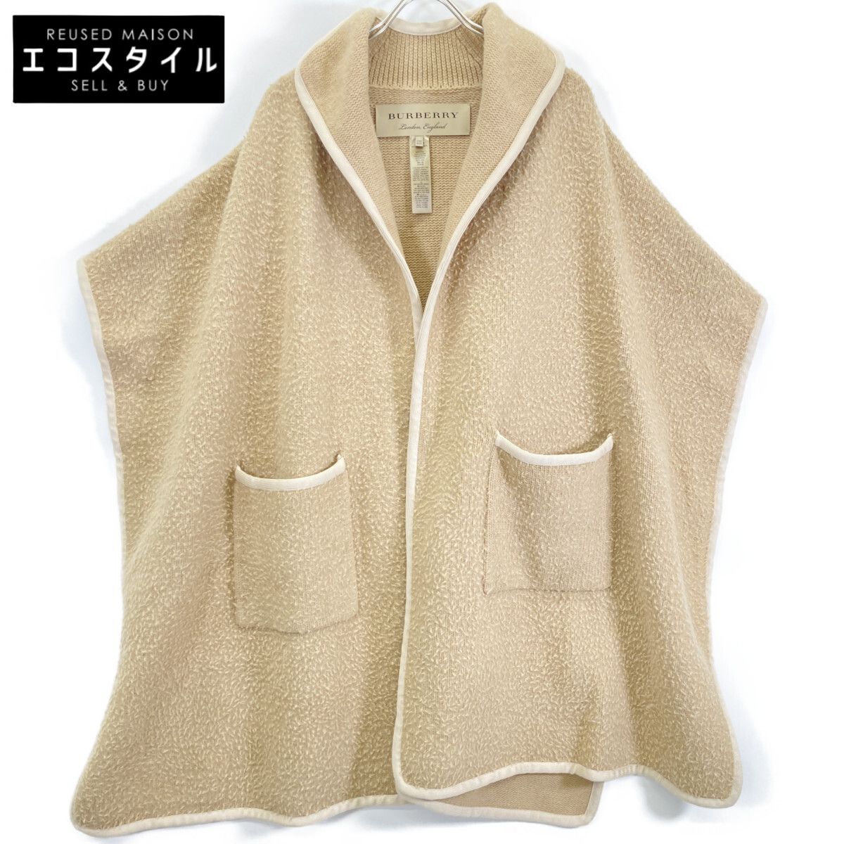 BURBERRY バーバリー CNDAIJAR81MAA ベージュ ロング ケープ one size