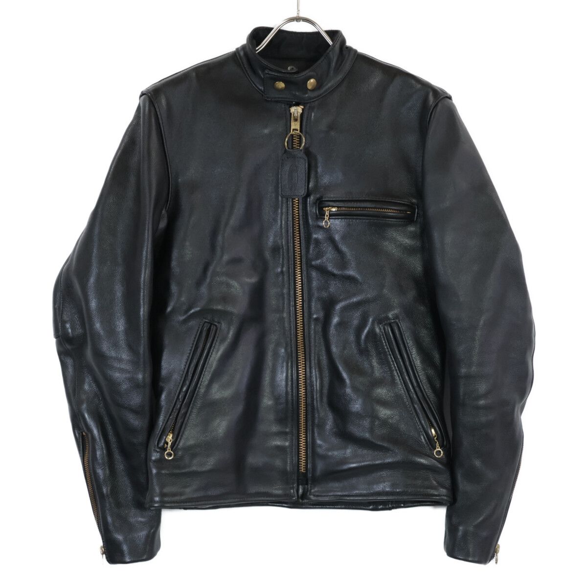 【美品】VANSON バンソン type B シングルライダース ブラック 34 VANSON バンソン MODEL B シングル ライダース ブラック アメリカ製