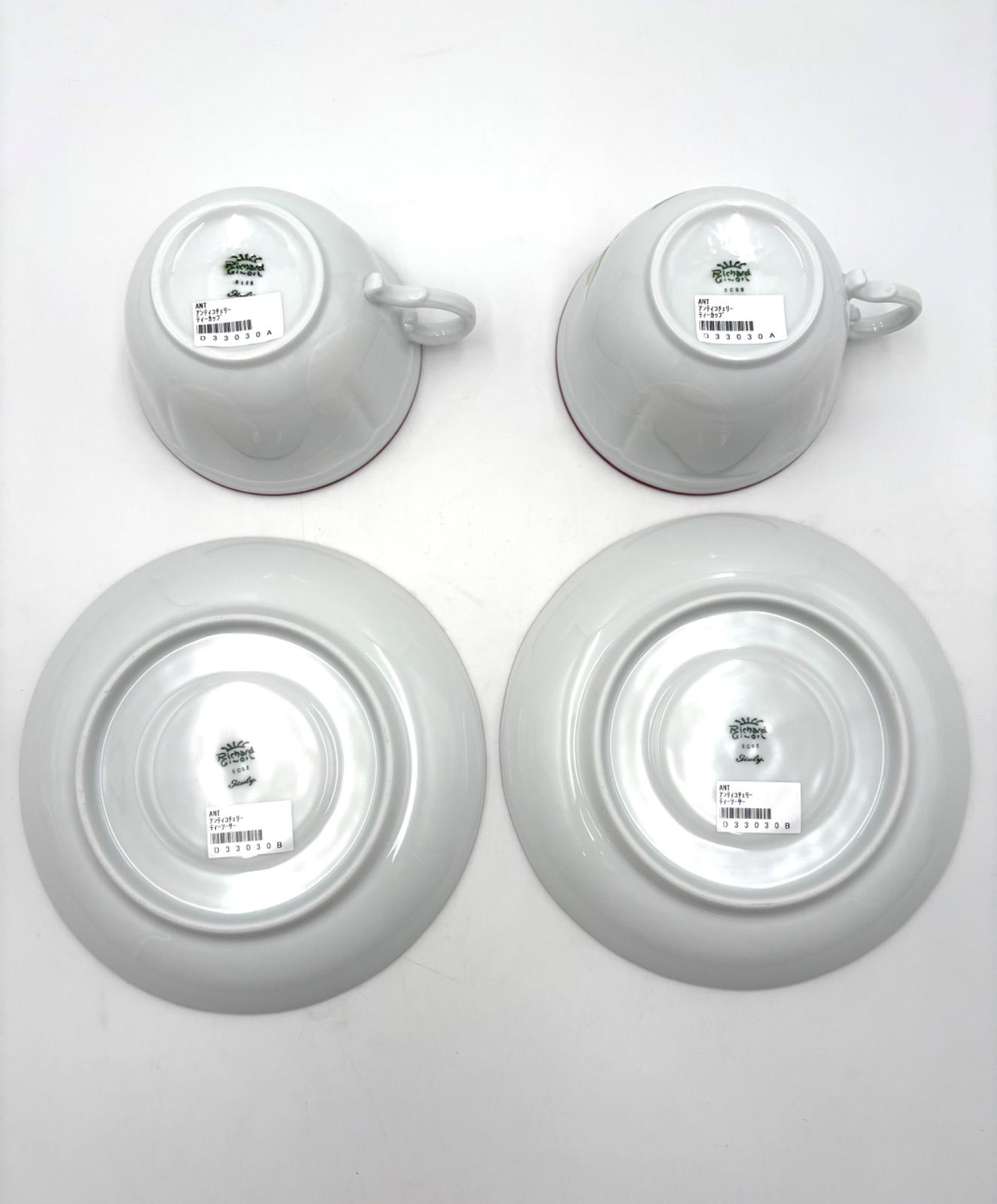 Richard Ginori リチャードジノリ アンティコチェリー カップ＆ソーサー 2客 ペア き WWW_OPDRERGINERDOGAN_COM