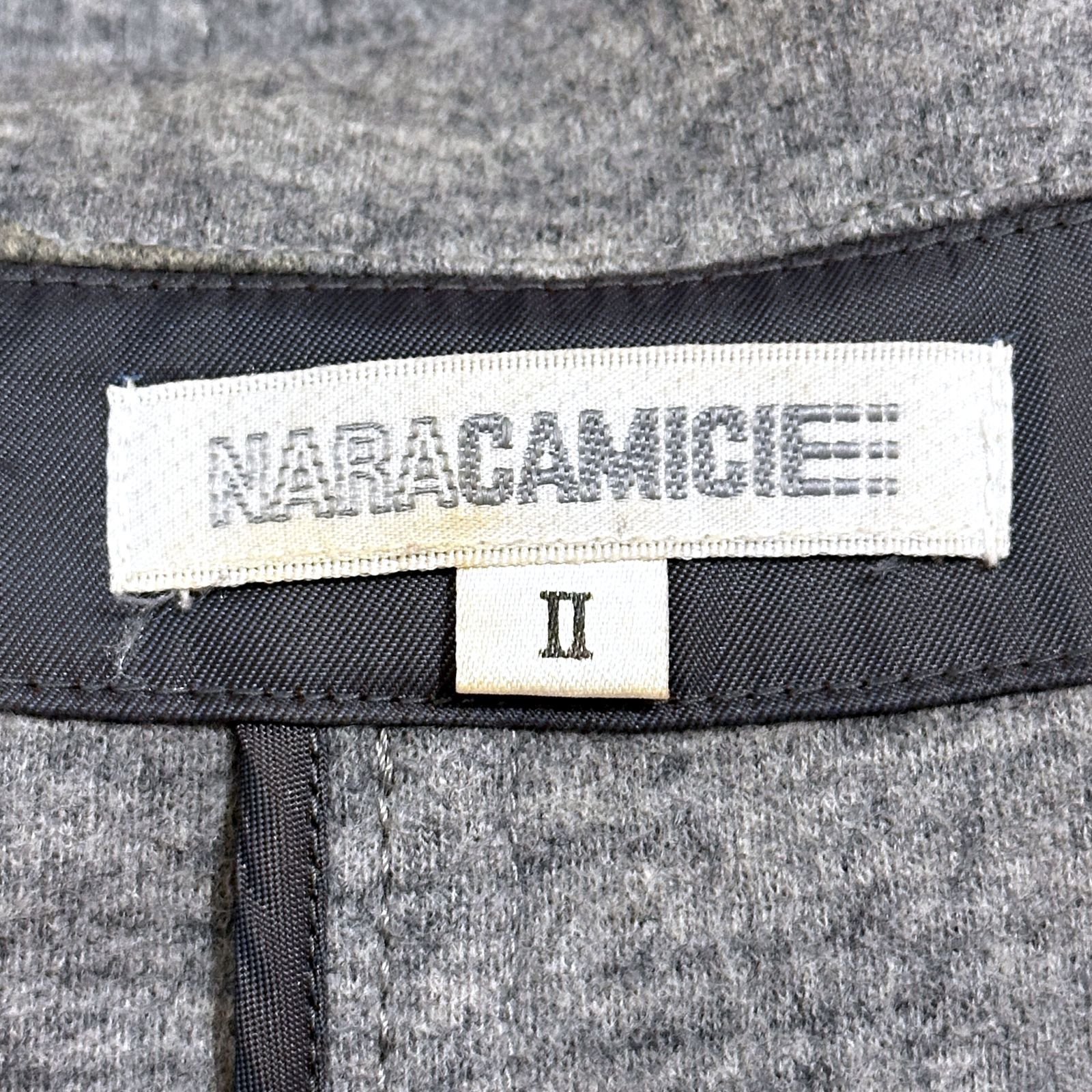 ユニークな NARACAMICIE ジャケット グレー サイズ2 ak654