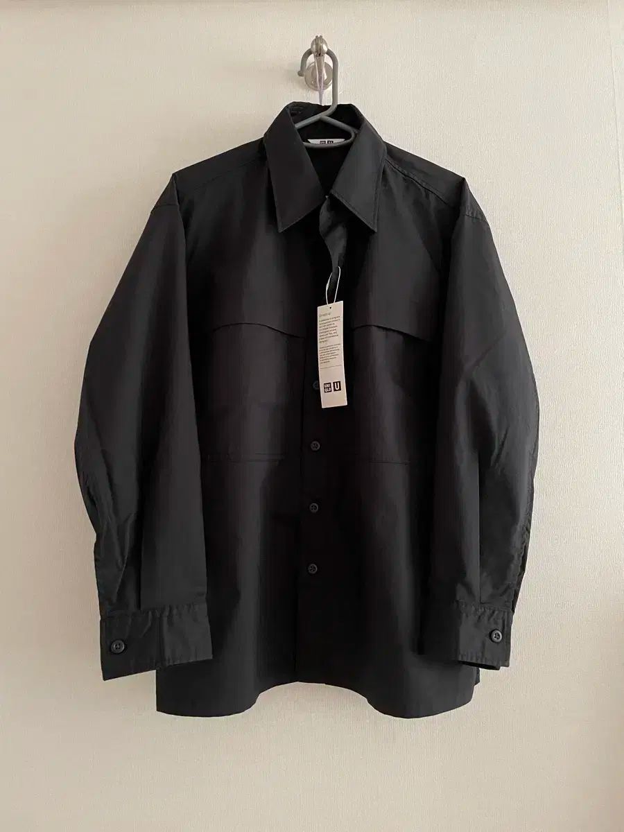 ユニクロ U ユーティリティ オーバーサイズ シャツ ブラック xs