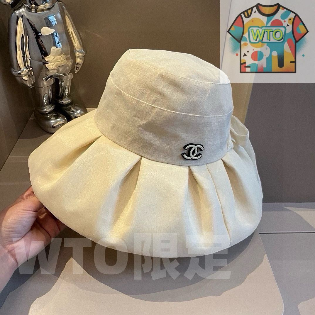  シャネル バタフライブーケ帽子 オーガンジー素材とレースハーフムーンデザイン 頭周り 57 cm WTO輸入 HHB 58 アウトドアハット サファリハット ハット