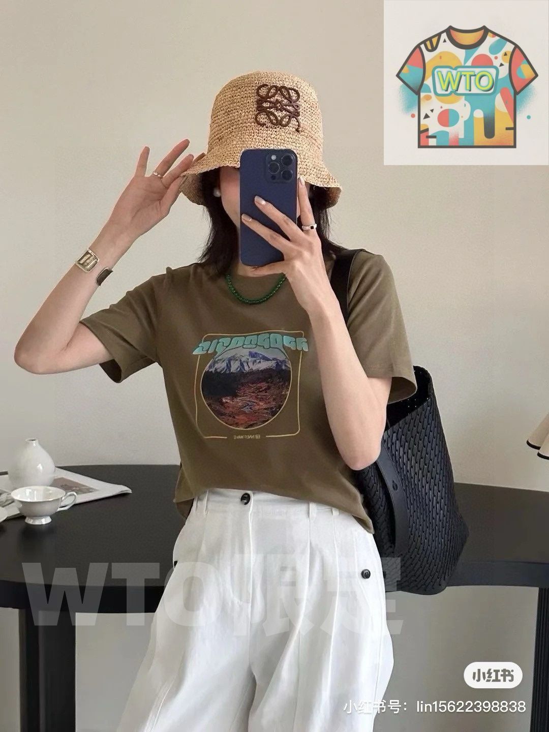 Loewe ロエベ のストローハット ラフィア素材 純手工製作 一般市場版ではない -WTO輸入-BIY62