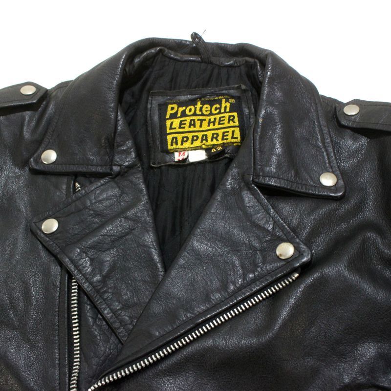 80s vintage Protech パキジャン ダブルライダースジャケット メンズ