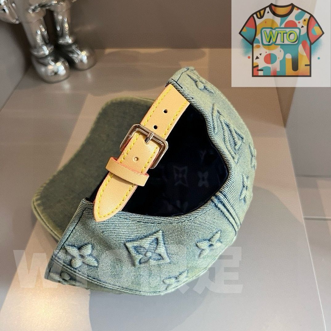  LV ルイ ヴィトン クラシックなデニム プレス ベースボールキャップ カスタム 一般市場バージョンではない -WTO輸入-RXP 72 アウトドアハット サファリハット ハット
