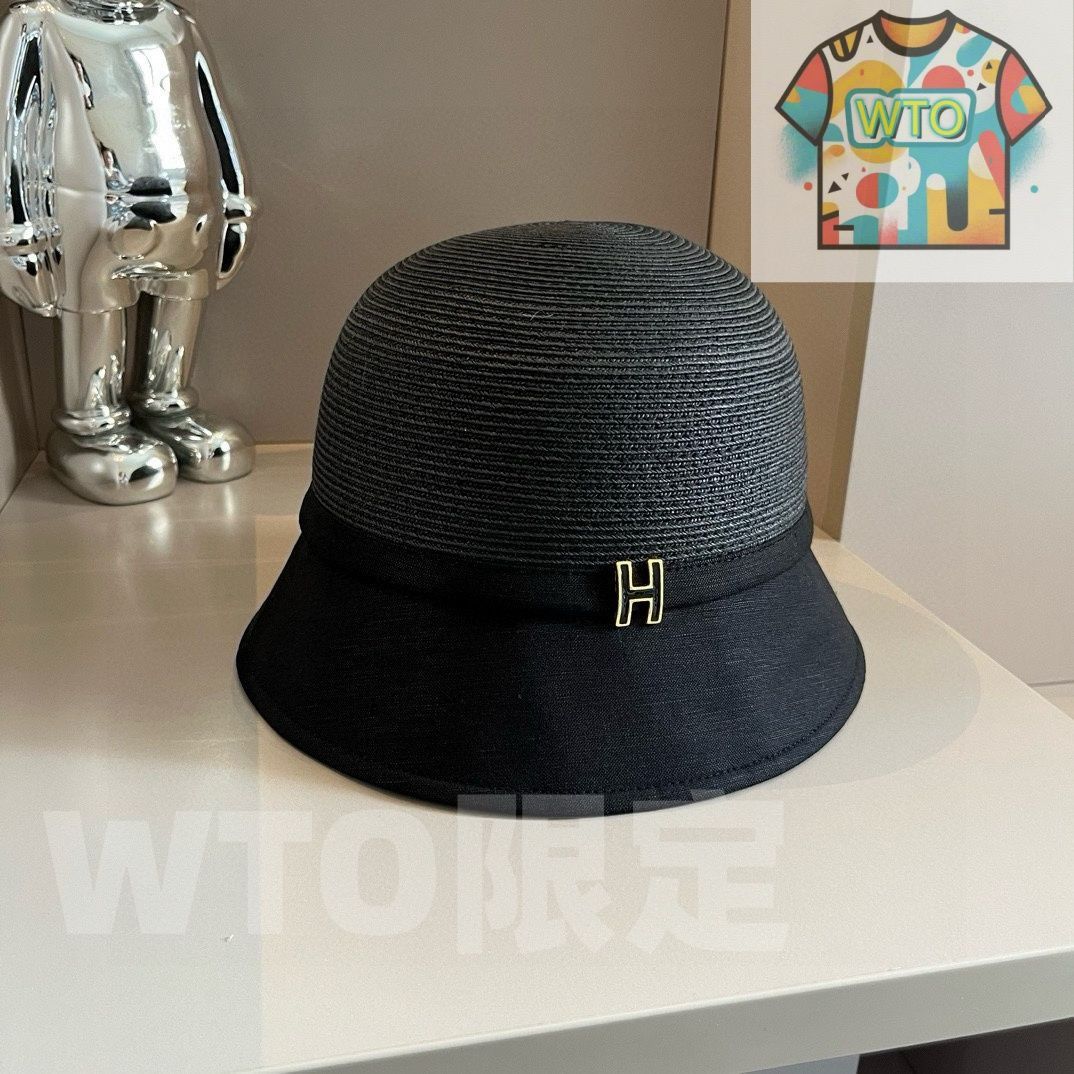 Dior ディオール 新モデルのストローハット アニマルプリントがミックスされた日除け用ストローハット 頭囲 57cm -WTO輸入-CKL78