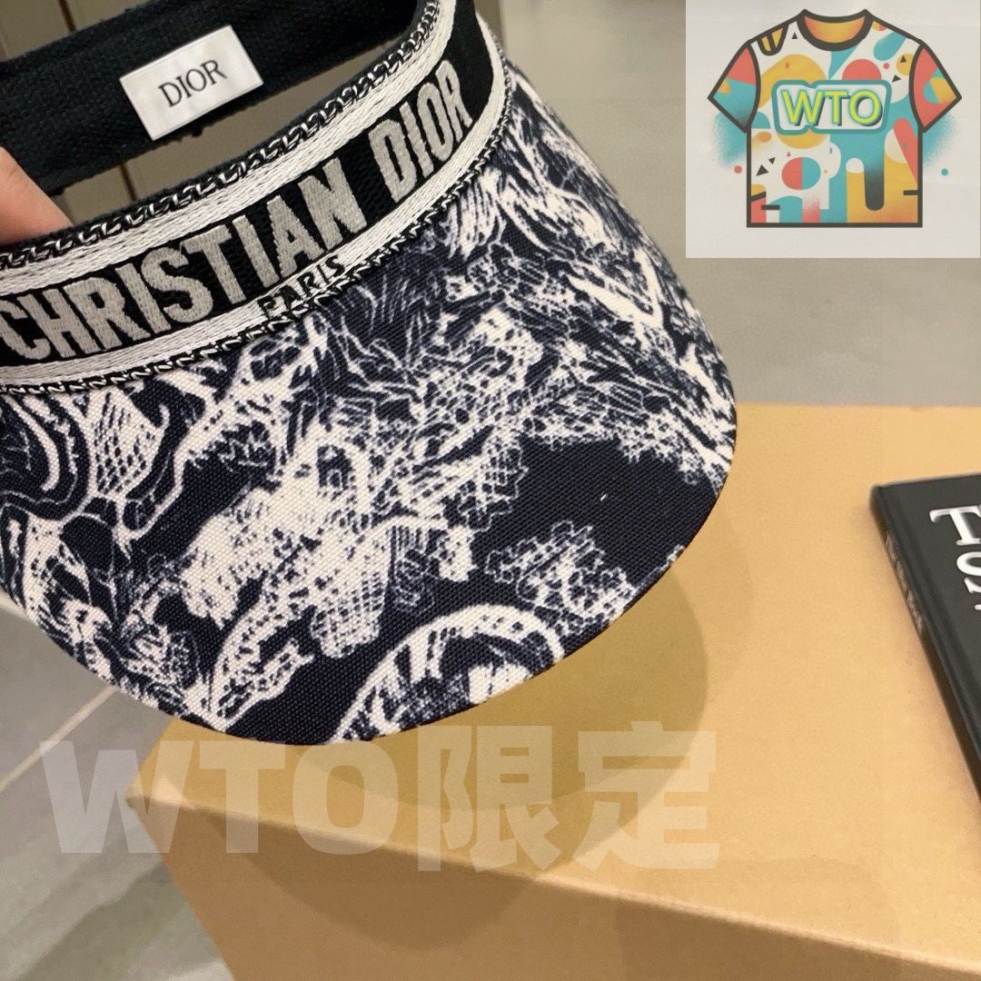 Dior ディオール のノンクローズドストローハット サンハット サンヘアバンド -WTO輸入-XGU 34