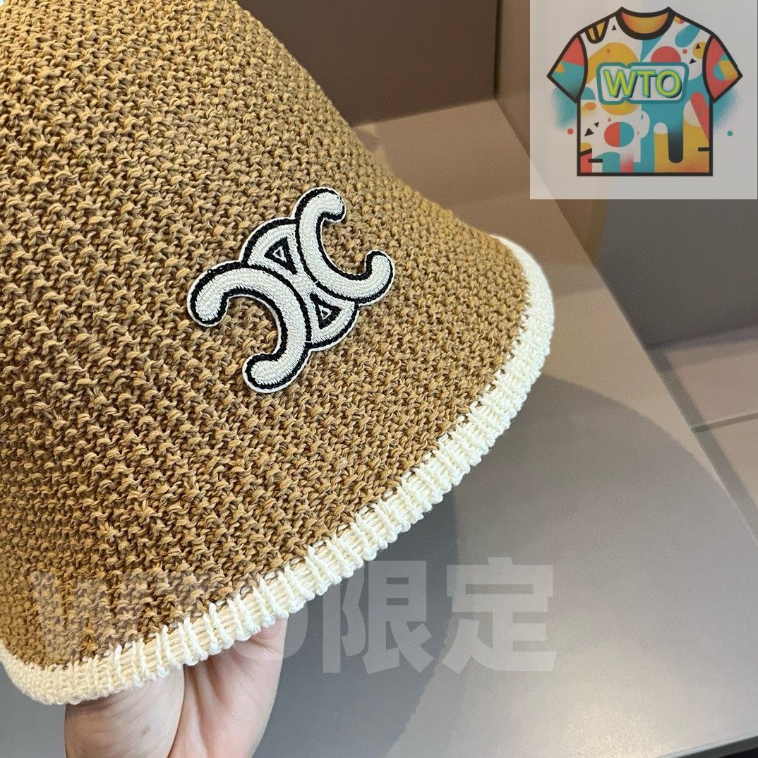 Celine シャネル ノーベルティ ハンドグラブ ハット 編み物バケット -WTO輸入-GBI 52